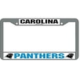 thumbnail image 1 of Carolina Panthers Chrome License Plate Frame, 1 of 1