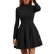 thumbnail image 1 of Vestido PRETTYGARDEN 2025 de manga larga, corte en A, negro, talla pequeña, 1 of 8