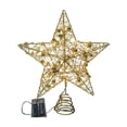 thumbnail image 3 of Fiudx Estrella para La Copa Del Árbol de Navidad, Decoración de Hierro con Luz Led, Diseño Único de Estrella de 5 Puntas, Cálido Brillo Navideño, Ideal para El Hogar, La Oficina y El Restaurante. Fun, 3 of 7