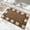 Brown, variant on Grid Rug 16x24inch Entryway Rugs Washable Rug Non-Slip Kitchen Rug Indoor Door Mat, Throw Small Rugs for Laundry Room Bedroom Entrance