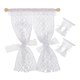 thumbnail image 1 of 3pcs Doll House Lace Curtains Doll House Curtain Mini Lace Curtain Mini Window Curtain, 1 of 3