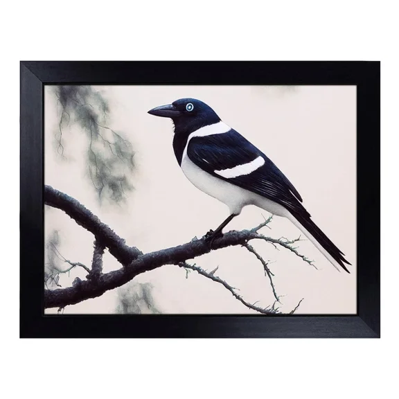 Kna Prints - 1 Pc Poster Wonderful Magpie Bird, UNFRAMED-8x12