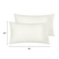 thumbnail image 4 of Unique Bargains Satin Pillow Cases Set of 2 Cooling Pillow Covers King Beige, 4 of 7