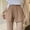 Coffee, variant on Womens Pajama Shorts Elastic Waist Drawstring Sleepwear Shorts Summer Loose Sof Ruffle Hem Sleep Lounge Bottoms