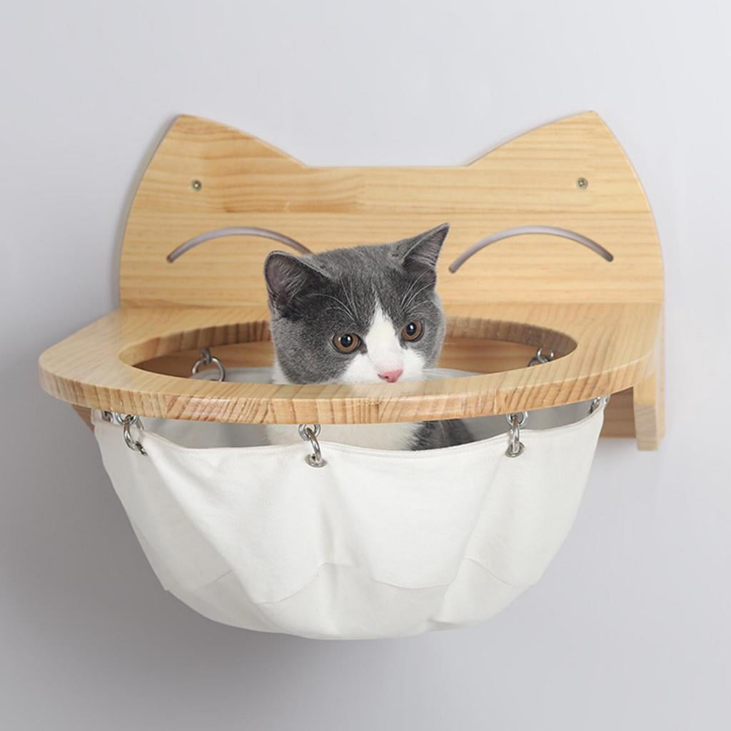 Bvdfgk 3 Pieces Cat Climbing Shelf Playing Climber Cat Perch Hammock Sturdy Cat Hanging