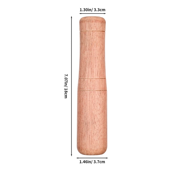 Manual Wooden Garlic and Crusher Pestle Rod for Kitchen Hand Use, Spice Tool for and Seasonings