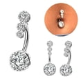 thumbnail image 3 of Heart Belly Button Rings Navel Piercing Sexy Belly Piercing Rings Body Rings Navel, 3 of 8