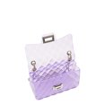thumbnail image 4 of No Boundaries Women's Quilted Jelly Crossbody Bag, Purple, 4 of 4