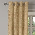 thumbnail image 3 of Ambesonne Egyptian Grommet Curtain, Ancinet Hieroglyphs, 50" x 54", Sand Brown Black, 3 of 6