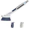 thumbnail image 2 of Cepillo para platos , cepillo para fregar material acero inoxidable, cepillo para fregar, Control de jabón para platos, cepillo para lavar, , Azul BLESIY cepillo dispensador de jabón, 2 of 4