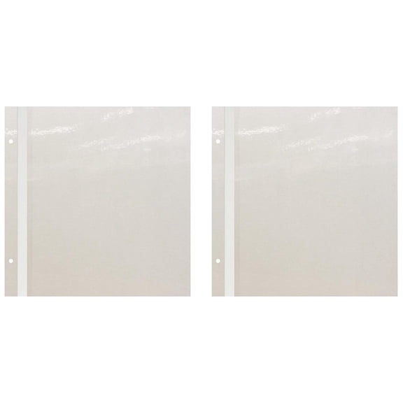 Drevy Pioneer PMV 5 Sheet / 10 Page Refill Pack for PMV-206 Magnetic Albums - TWO PACK, white,