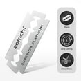 thumbnail image 2 of Zomchi Double Edge Razor Blades 2.0, 100 Count Platinum Stainless Steel, Fits All Safety Razors, 2 of 7