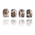 thumbnail image 4 of Uñas postizas adhesivas SWEKKE cortas cuadradas con hojas de arce otoñales, 24 piezas, 4 of 7