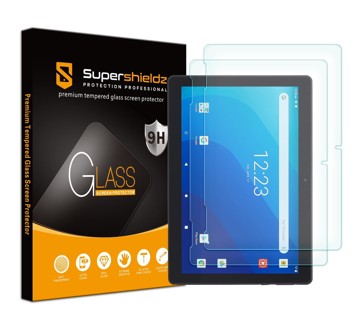 Acer Chromebook Tab 10 amFilm Premium Tempered Glass Screen Protector 2 Pack 