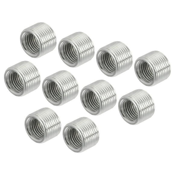 Uxcell M14 Male to M10 Female Adapter 10mm Long Sleeve Reducer Thread Reducing Nut Insert 10 Pack
