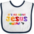 thumbnail image 3 of Inktastic Jelly Bean Jesus Boys or Girls Baby Bib, 3 of 4