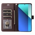 thumbnail image 2 of FOXDOCK Funda tipo Cartera para Xiaomi Redmi Note 13 4G – Cubierta de Cuero PU con Múltiples Ranuras, Bolsillo para Efectivo y Correa de Muñeca, 2 of 6