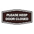 thumbnail image 3 of Signs ByLITA Fancy Please Keep Door Closed Sign - Security and Safety | Durable Material | Easy to Install (Dark Brown) - Small 1 Pack, 3 of 4