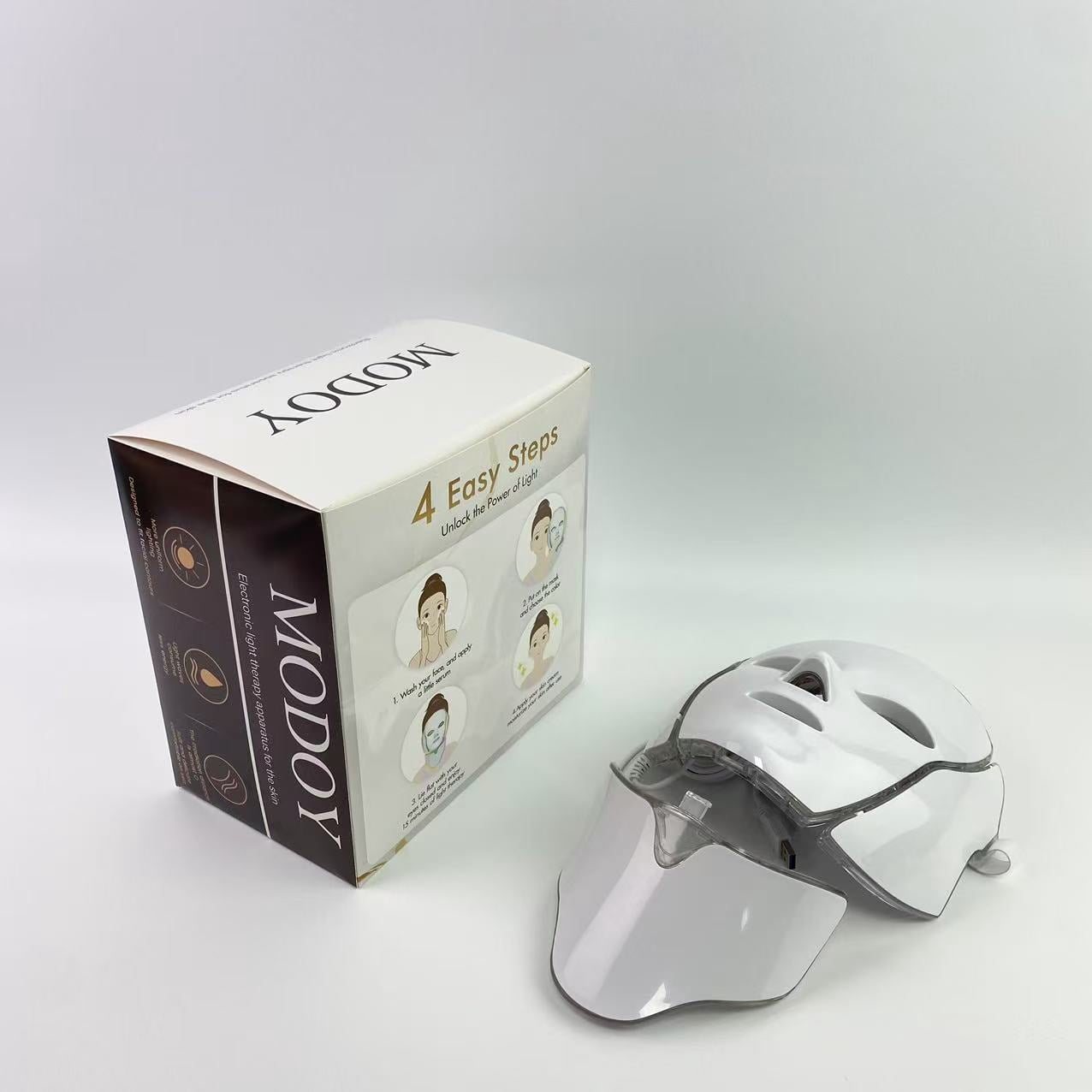 MODOY electronic light therapy apparatus for the skin,Red Light Therapy for Face, LED Facial Light Therapy