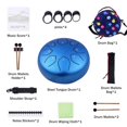thumbnail image 2 of Tambor Musfunny Kids de acero, 6 pulgadas, 8 notas, C-Key, azul, 2 of 7