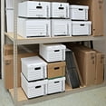 thumbnail image 2 of DCYP 95224 Heavy-Duty Fast Assembly Lift-Off Lid Storage Box, Letter/Legal, White (Case of 12), 2 of 5