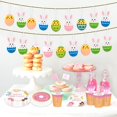 thumbnail image 4 of HSHDLDF Easter Tree Felt Ornaments, 24PCS Easter Bunny Egg Decorations, Easter Egg with Hanging Cord Loop String for Kids Gifts Easter Home Party Decoration, 4 of 7