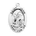 thumbnail image 2 of Patron Saint John the Evangelist Oval Sterling Silver Medal, 2 of 5