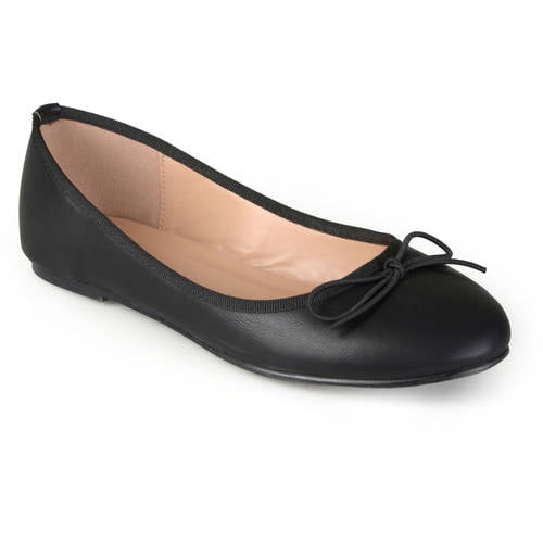 round toe ballerina flats