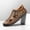 U8-Light Brown, variant on Men's Leather Hollow Out Flat Sandals Closed Toe Zipper Head Soft Bottom Wading Sandals Summer Comfort Anti-Slip Casual Wading Beach Sandals,Blue 40(US-7.5)