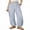 Blue Stripe, variant on DOKOTOO Womens Drawstring Striped Pants Loose Elastic Waist Wide Leg Pants Trousers Casual Comfy Lounge Pants Trousers with Pockets