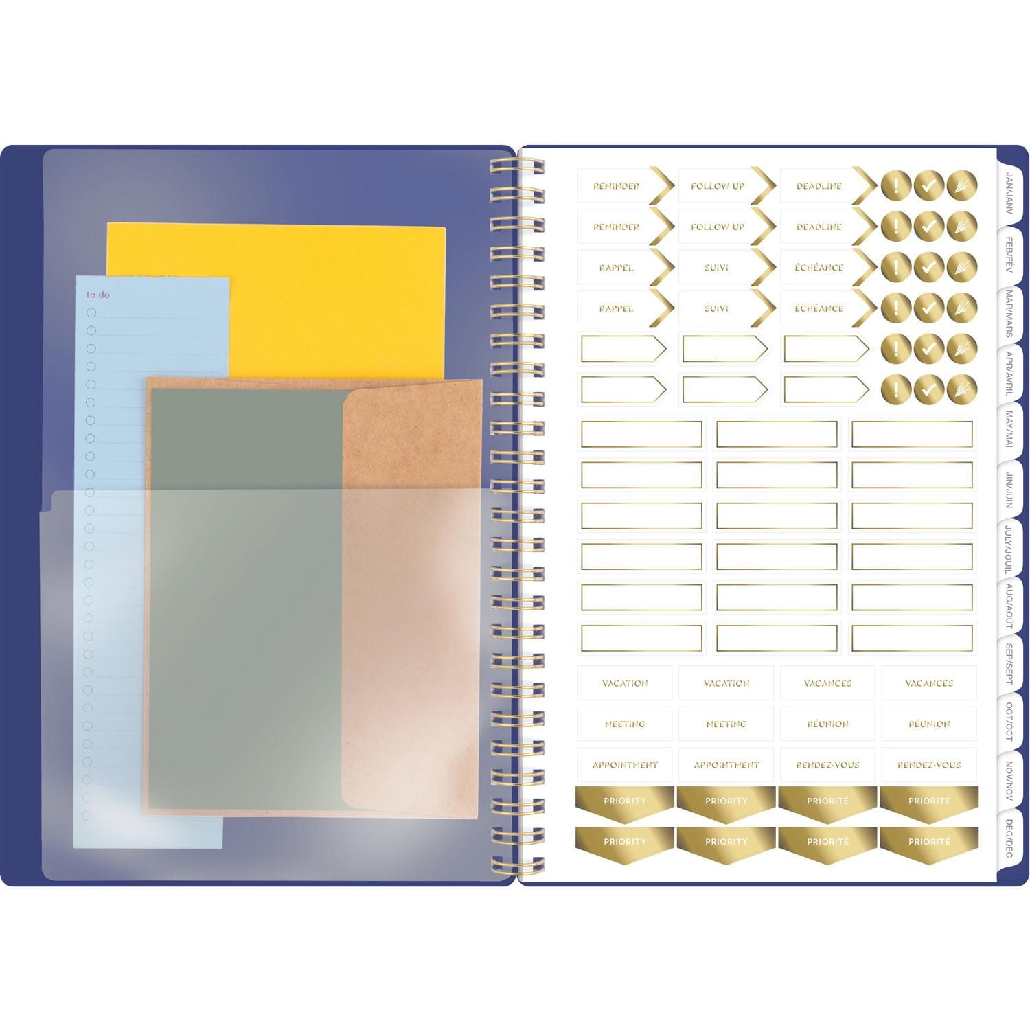 2026 Cambridge Workstyle Classic Navy Small Weekly Planner