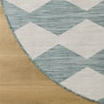 thumbnail image 3 of Nourison Positano 6' x Round Aqua Modern Rug, 3 of 10