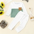 thumbnail image 2 of KANG Boys Long Sleeve Color Crewneck Pullover Hoodie And Pants Outfit For Toddlers And Kids, 2 of 5