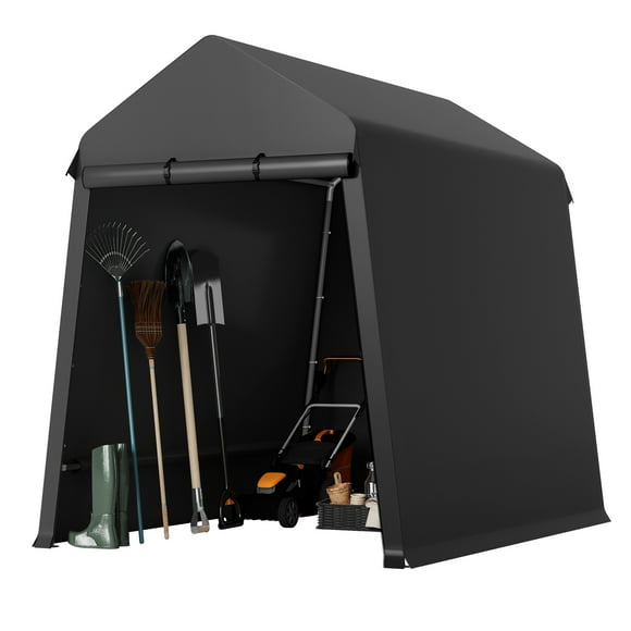 Heavy Duty Outdoor Storage Outdoor Storage Unit Tent Carport – Waterproof & UV Resistant Portable Garage with Roll-Up Zipper Doors and Vents – Fits Motorcycle, ATV, Bike, Garden Tools, Lawn Mower