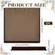 thumbnail image 2 of Base cuadrada de madera color marrón coco, 6,79 x 6,79 x 0,7 cm. Base de madera MDF con borde moldurado, ideal para exhibir gemas y joyas., 2 of 9
