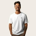 thumbnail image 4 of Dalix UFO Embroidered Cotton Relaxed Boxy Fit Short Sleeve Crewneck Tee Shirt Mens in White XL X-Large, 4 of 5