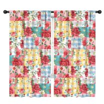 Blackout Kids Curtains,Pioneer Flower Floral Print Pattern Childrens Insulated Curtains Set Of 2,Bedroom Essentials,Toddler Room Decor 42"x84"