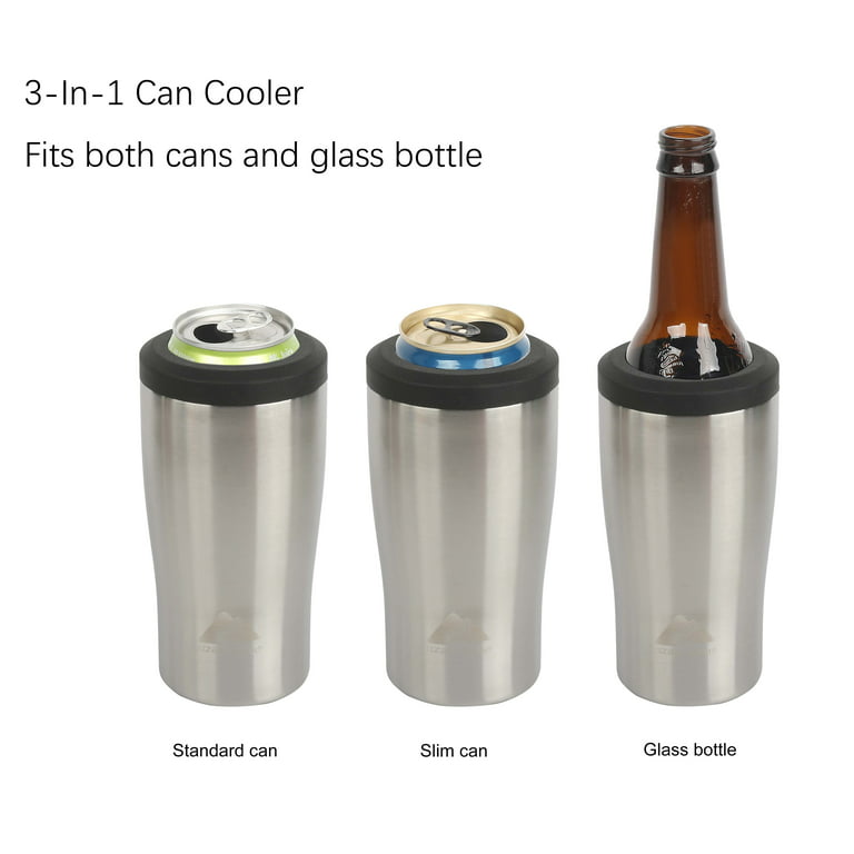Better Homes & Gardens 3-in-1 Gunmetal Can Cooler, Size: 12 oz