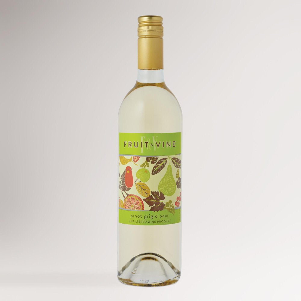 Fruit & Vine Pinot Grigio Pear Wine, 750 mL