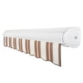 thumbnail image 7 of Awntech Full Cassette Left Motorized Patio Retractable Awning, Brown/Tan/Terracotta, 7 of 7