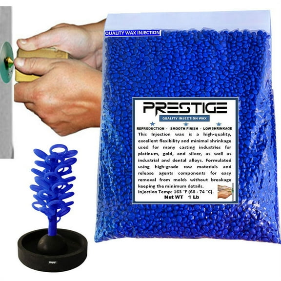Quality Beads Injection Wax Flexible Blue Wax Jewelry Lost Wax Casting 1 Pound