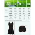 thumbnail image 3 of Charmo Womens Scallped Trim Tennise Dress Workout Athletic Golf Dresses with Shorts and Pockets, 3 of 7