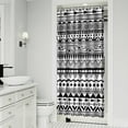 thumbnail image 2 of Nordic Ethnic Boho Shower Curtain 36x72 Inches Quick-Dry Polyester Curtain with Plastic Hooks Rustic Artistic Tribal Style, 2 of 5