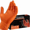 thumbnail image 1 of Nitrile Disposable Work Gloves Raised 3D Diamond Texture Anti-slip 8mil Anti-corrosion Suitable for Construction and Maintenance, 1 of 6