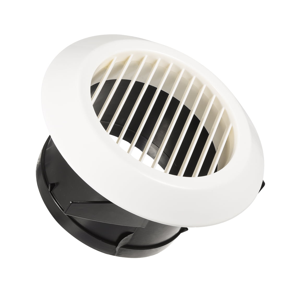 Tfly Air Vent Louver 5 inch Round ABS Soffit Vents Exhaust Air Grill Ceiling Vent Cover with Built-in Mesh Screen for Bathroom Kitchen Office Ventilation ø125mm