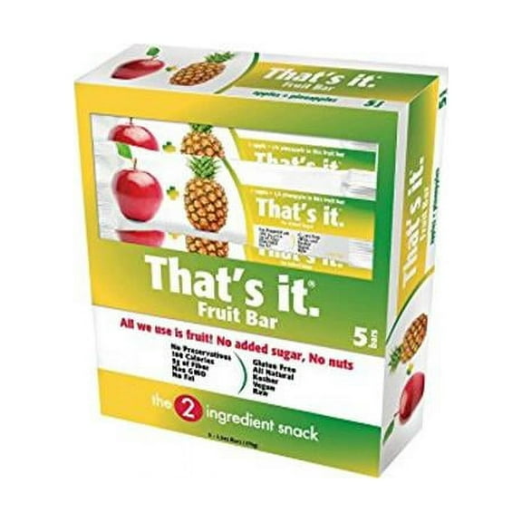 Thats It 318843 6 oz Bar Apple Cherry, 5 Count - Pack of 14