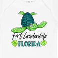 thumbnail image 4 of Inktastic Fort Lauderdale, Florida Happy Sea Turtle Boys or Girls Baby Bodysuit, 4 of 5