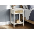 thumbnail image 4 of Accent Table - 2 Tier - Nightstand - Side Table - Bedroom - White Laminate, 4 of 4