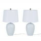 thumbnail image 2 of Lamp Nourison Coastal Blue Ceramic, pantalla blanca de 23 pulgadas, juego de 2, 2 of 7