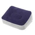 thumbnail image 2 of PVC Inflatable Flocked Floor Mats Travel Plane High Speed Rail Car Train Portable Pedal Feet Relaxing Tool under Desk Footrest Desk Foot Rest Footrest Pad BLUE, 2 of 7